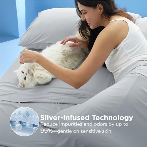 Bedsure Cooling Silver Infused Bed Sheets - 20% Off Price Drop