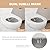 Round Bidet Toilet Seat with Soft Close and Quick Release,Non-Electric Bidet Seat with Dual Nozzles
