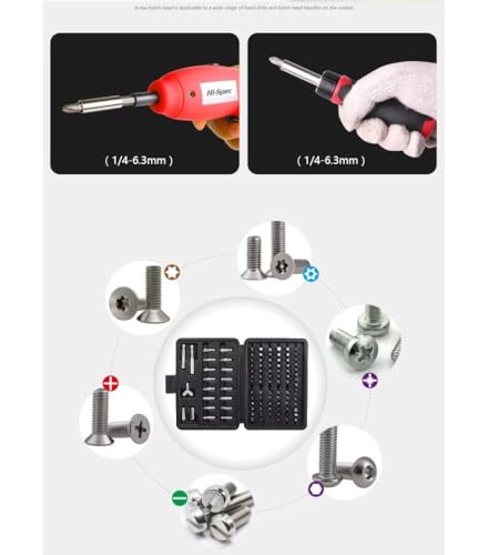 Set de 100 Piezas Destornilladores y Llaves Hexagonales miniatura 3