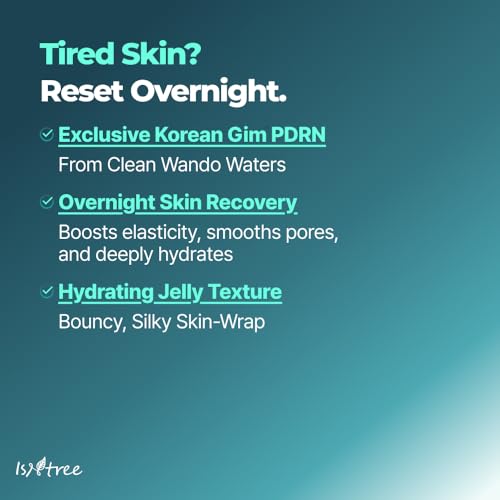 IsNtree Gim PDRN Deep Sleep Mask 80ml, 2.7 fl oz | Korean SEAWEED Skincare Sleeping Mask gel | Night Cream | Facial Mask | Overnight Gel mask for Hydration & Skin Bounce - Image 4