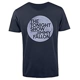 The Tonight Show Starring Jimmy Fallon Unisex Glow in The Dark T-Shirt Blue Large