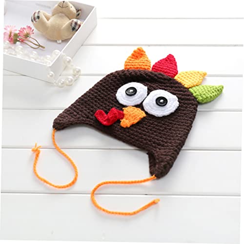 1pc Baby Accesories Knit Hat Warm Hat Baby Kids Hat Presents Knit Cap Christmas Hat Beanie Hats Infant Turkey Child Cartoon2