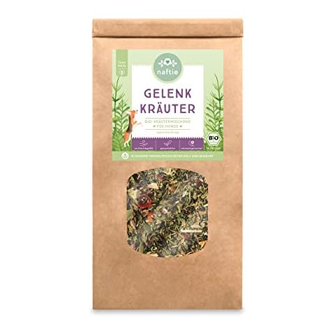 naftie Bio Gelenk-Kräuter | Kräutermischung für Hunde | vom Tierheilpraktiker | Gelenke, Sehnen & Bänder | 200g Cover