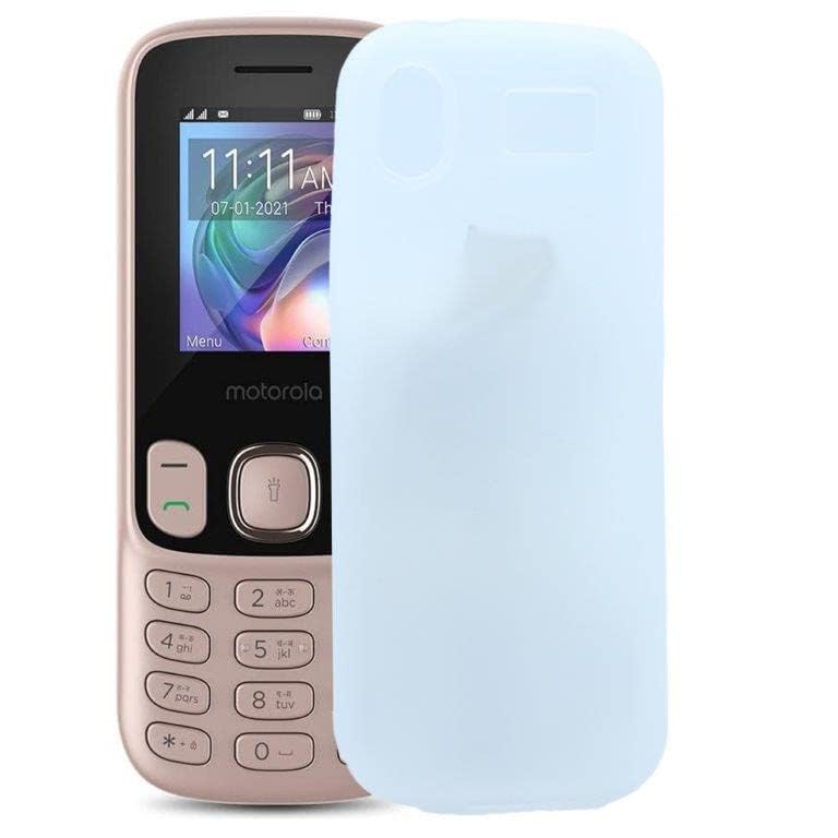 Nprc Case Ultra-Thin Slim Fit Phone Cases Soft Flexible Light Protective Back Cover for Moto A70-White