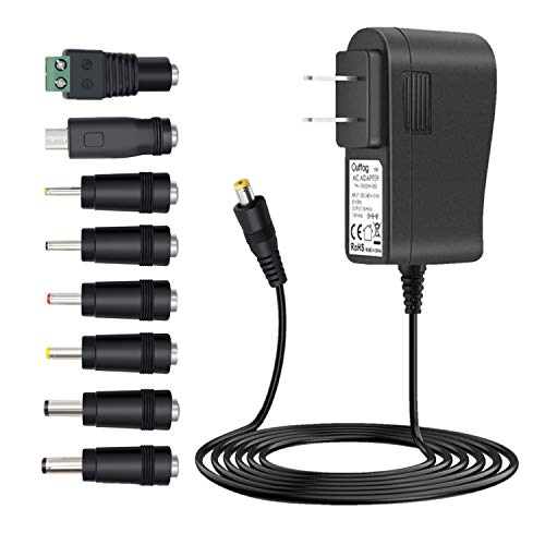 Outtag 5V 3A Universal AC Adapter Switching Power Supply Cord Wall Charger Multi-Tip for Foscam Wireless IP Camera USB HUB 2.5-inch HDD Enclosure Led Strip Routers Micro USB Devices