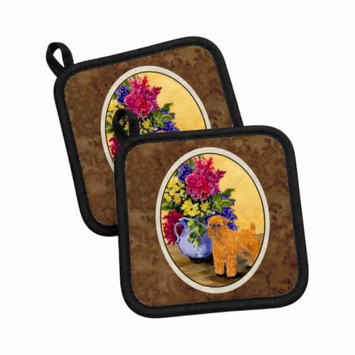 Manoplas agarraderas Caroline's Treasures con diseño Brussels Griffon multicolor 2