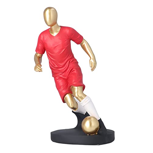 BELOF Soccer Player Ornament, Retro Gold Decoration Character Model Football...