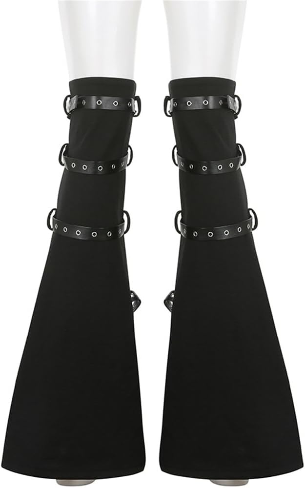 Sup-Coente Y2k ファッション レッグウォーマー 女性用 原宿 レッグスリーブ