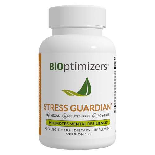 BIOptimizers Stress Guardian – Stress Relief Capsule – Rest Support Management – 45 Capsules