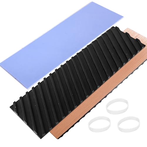 Hodyludy M.2 2280 SSD Heatsink Graphene Coating Copper Heat Sink, 70x20x2mm Laptop NVMe M.2 Heatsink with Silicone Thermal Pad for 2280 M2 SSD Laptop