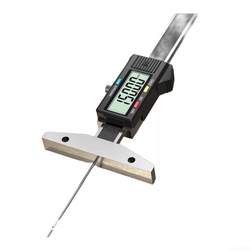 Digitaler Tiefenmessschieber Edelstahl 0.01mm LCD(0-30cm) | LCD Display, 0.01mm für auflösung, automatische Abschaltung, 5 Min Inaktivität, batteriebetrieben