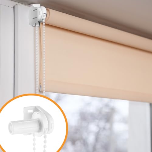 2 Set Rollo Halterung für Fenster Klemmfix 17mm Ohne Bohren - Doppelrollo Klemmträger Halterung für Verdunkelungsrollo Seitenzugrollo