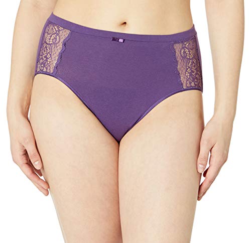 Bali Women's Cotton Desire Lace High-Cut Brief