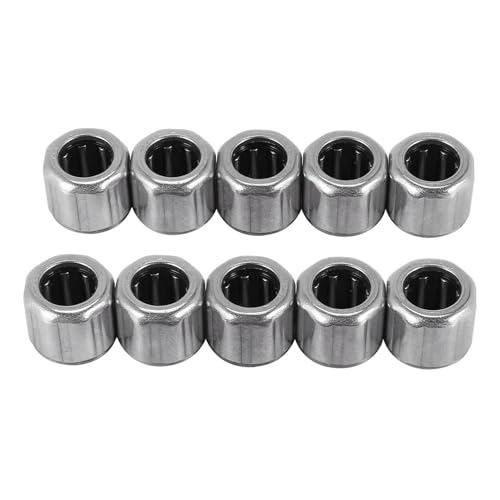 10Pcs Needle Bearing HF081412 Outer Ring Octagon One-Way Needle Roller Bearing 8X14X12mm for Manufacturing Industry