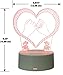 3D Illusion LED Acrylic Anime Desk Lamp, Kid's Night Light, Promise Heart (7 Color)