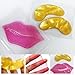15 Pairs Gold Eye Mask and 15 Pcs Collagen Crystal Lip Mask, Under Eye Patches and Lip Pads,Collagen Crystal Mask Set for Moisturizing, Reducing Fine Lines & Dark Circles for Valentines Day Gifts