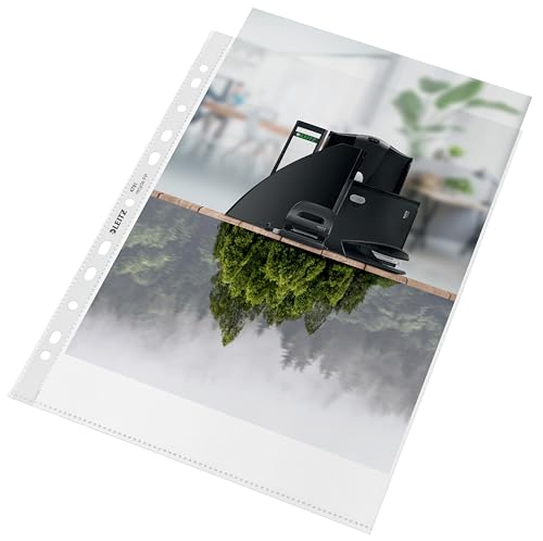 Pochettes A4 perforées Leitz contre les feuilles déchirées au bureau