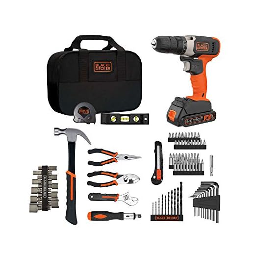 beyond by BLACK+DECKER Home Tool Kit with 20V MAX Drill/Driver, 83-Piece (BDPK70284C1AEV)