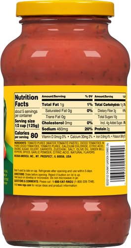 Image of Ragu Garden Combination Pasta Sauce, 680g (Pack of 2)