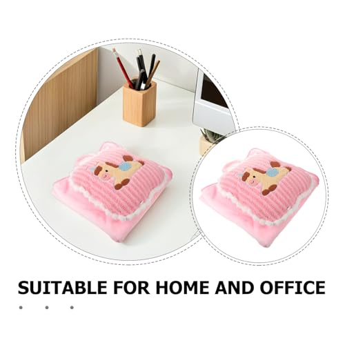 Manta de Felpa Rosa Mipcase para Evitar el Frío en Viajes Cojín Almohada de Caballo 4