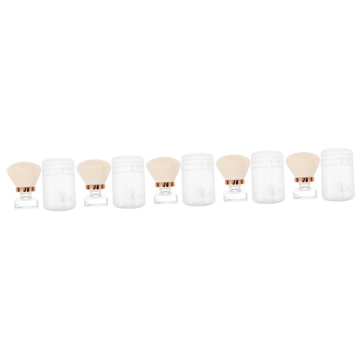 FRCOLOR Juego De 5 Pinceles Para Manicura Y Polvo Para Base De Maquillaje Limpieza De Uñas Exfoliante Limpiador De Uñas Suministros Para Manicura.