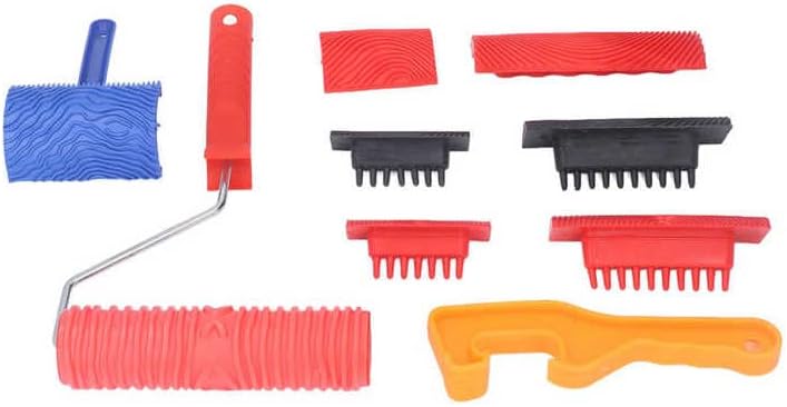 Wood Grain Tool Wood Graining Tools Easy Painting Durable Rubber ABS Pretty Pattern for Floor