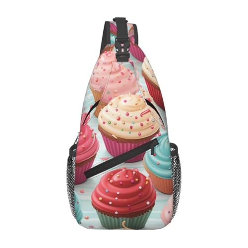 Mochila de pecho ajustable para senderismo unisex negra miniatura 2