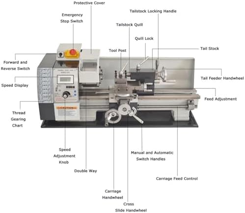 Precision Metal Bench Lathe, Mini Milling Machine for Model Making and Sample Production