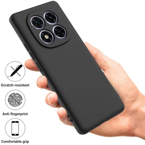 Image of Back Cover for Mi Redmi Note 14 Pro 5G / 14 Pro 4G | Full Camera Protection | Premium Liquid Silicon Case | Flexible Bumper Case for Mi Redmi Note 14 Pro 5G / 14 Pro 4G / Poco X7 5G (Grey)