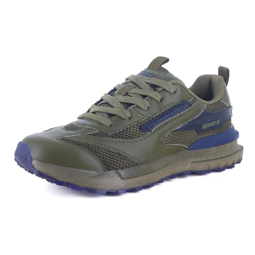 Image of SPARX Sports Running Shoes for Men - Lightweight Breathable Lace-Up Athletic Shoes with Cushioned Comfort, Shock Absorption, Durable Grip, Flexible Sole & Everyday Walking Performance