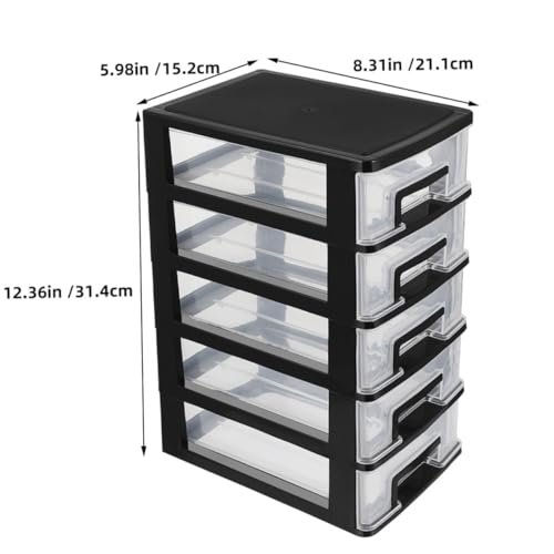 Gain de place pour petits objets avec l'armoire de rangement plastique transparente