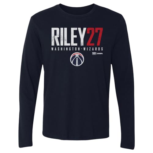 500 LEVEL Will Riley Washington Wizards Elite Long Sleeve Shirt (Navy, Large)