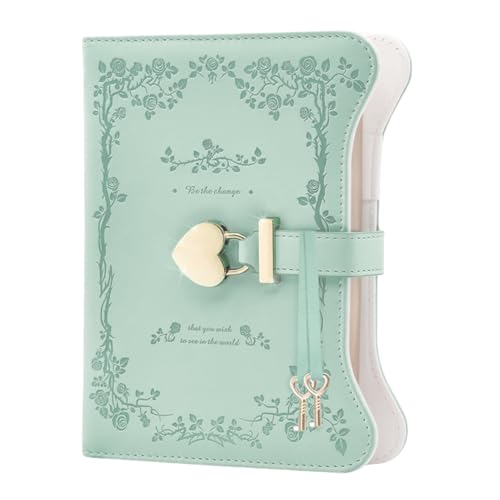 Cuaderno con candado para organizar la rutina diaria de mujeres en la oficina