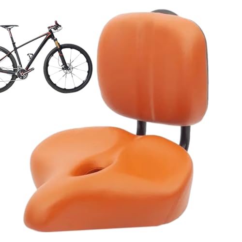 Siège de vélo large avec support dorsal selle ergonomique à mémoire de forme