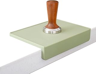 watchget Espresso Tamping Mat, Coffee Tamper Mat, Green Silicone Food Grade Pad, 8Inch X 6Inch Coffee Tamp Station, Espres...
