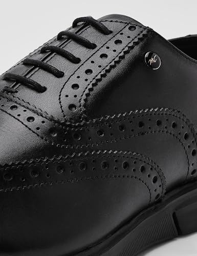 Image of Monte Carlo Mens Solid Lace Up Genuine Leather Formal Brogue Shoes (201810FW)
