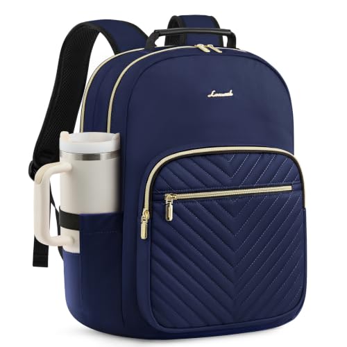 LOVEVOOK 17 Laptop Backpack for Women Navy