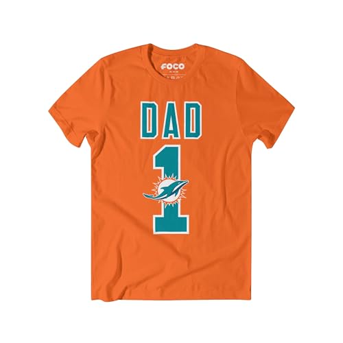 Image of FOCO NFL Mens NFL Team Logo Tee Shirt #1 Dad T-Shirt