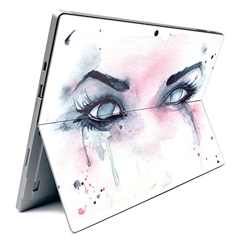 Image of MightySkins Carbon Fiber Skin for Microsoft Surface Pro 7 - Haunted | Textured Carbon Fiber Finish | Easy to Apply, Remove, and Change Styles | Made in The USA