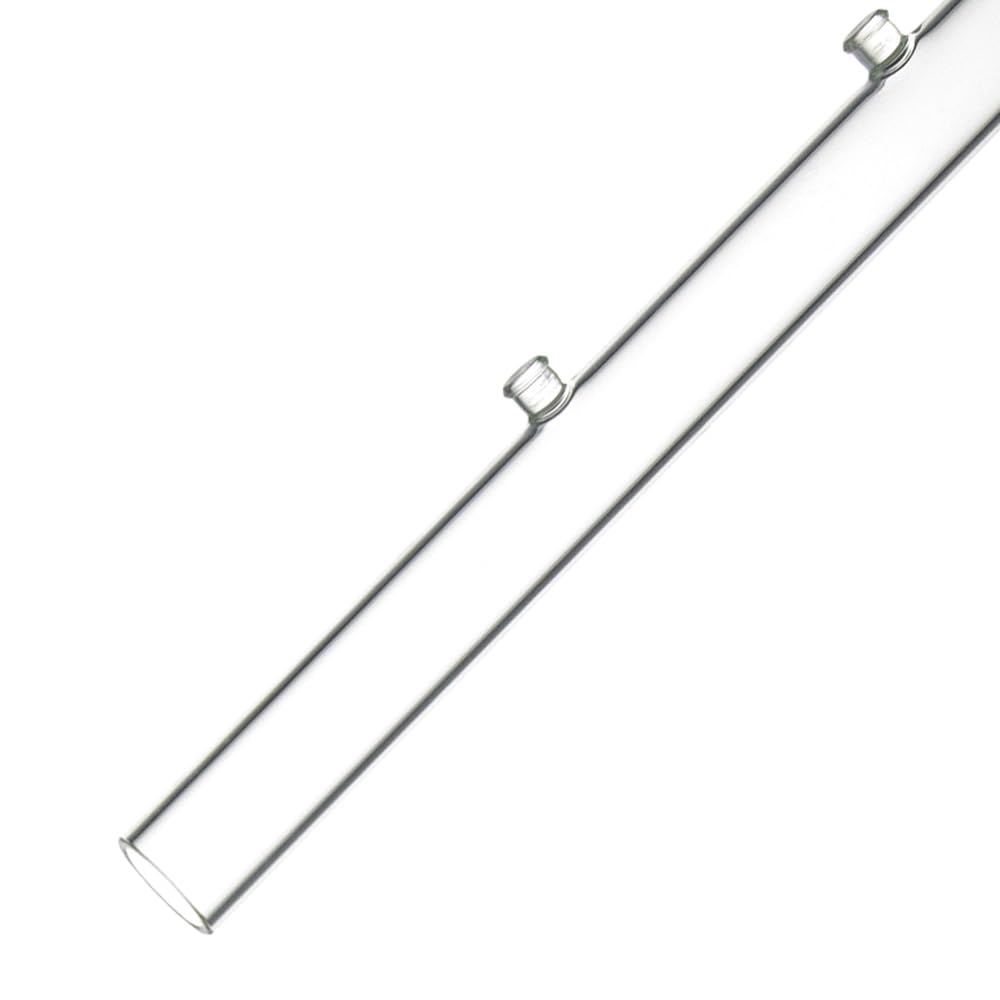 LINLAN Mangiatoia per gamberetti in vetro 30 cm tubo alimentazione acquario ciotola quadrata ventose
