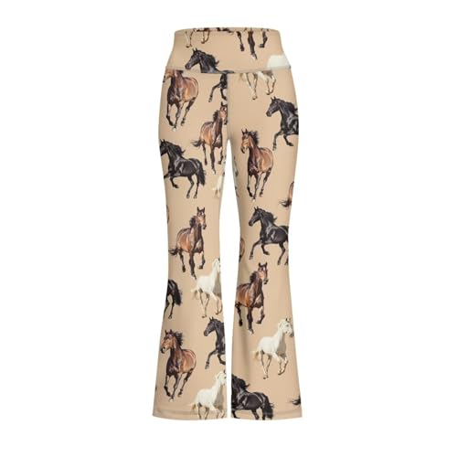 Girls Leggings Floral Print High-Waisted Flared Pants 5-14 Years4