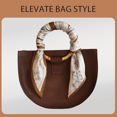 Breevo Silk-Like Scarf for Purses, Bags & Hair - Soft Neck & Head Scarf, Elegant Handbag Wrap, Stylish Accessory2