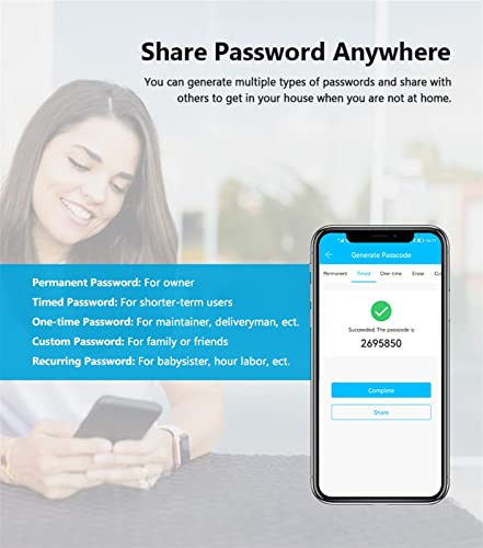 Serrure à empreintes digitales connectée et poignée code IC 22x235