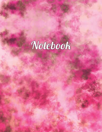 Notebook: Cute Pink Clouds Notebook With Lined Paper