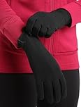 Icebreaker Unisex Merino Wool Tech Glove Liners - 260 Midweight Fabric - Black, S