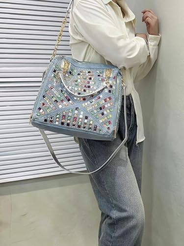 Image of Bling Rhinestone Purse for Women Evening Bag Shoulder Bag Sparkling Crystal Wedding Party Clutches Handbags