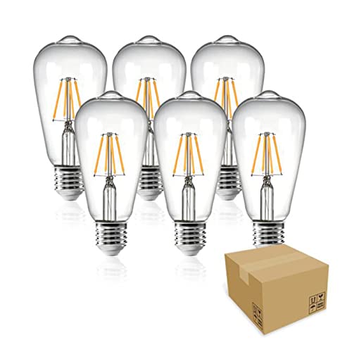 Hsthe Sea Vintage LED Edison Bulb, Dimmable 6W E27 Retro Light Bulb
