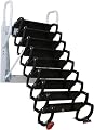 GSJJME Alloy Attic Access Ladder Concertina Loft Ladder Indoor Attic Stairs Pull Down Attic Ladder Space Saving Folding Ladder Metal Telescoping Ladder, 2