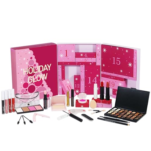 Calendario de Adviento de belleza 2025 con maquillaje diario para tus cenas navideñas