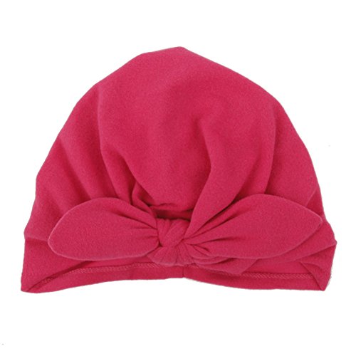 Qandsweet Baby Girl Hats Infant Toddler Cotton Caps Rabbit Ear Style Turban 3-36 Months #TOP5